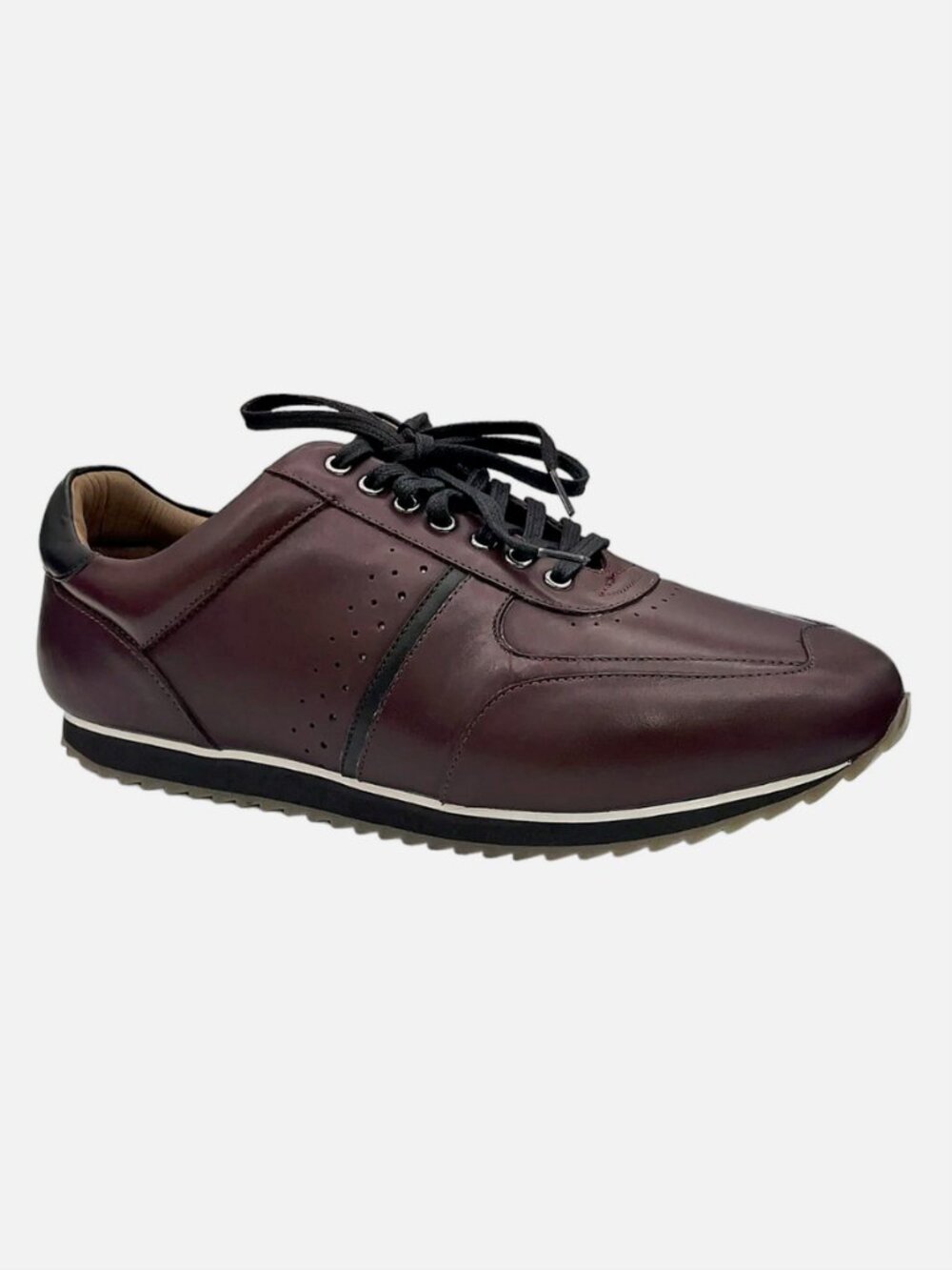 Thomas & Vine Men's Fenway Low Top Sneaker Bordeaux - size 8.5 WD
